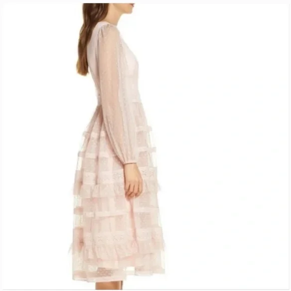Rachel Parcell Pink Lace Midi Dress - Picture 5 of 6